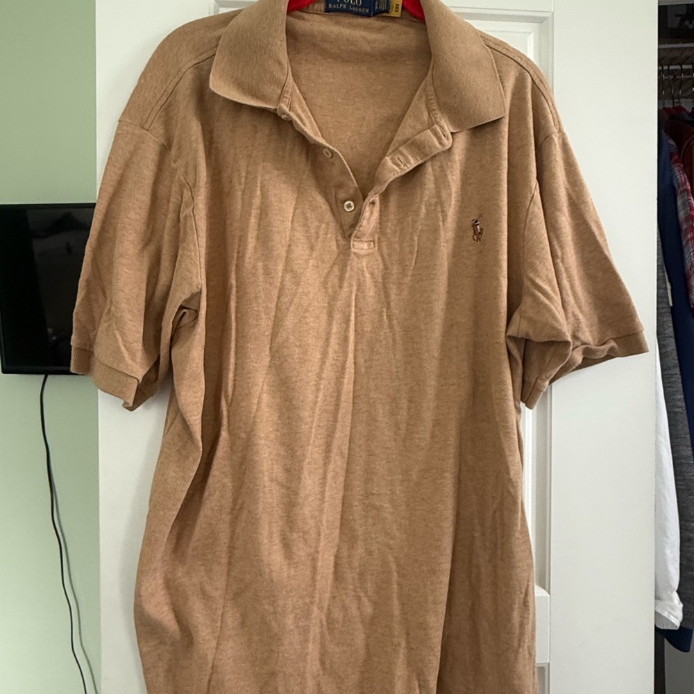 Ralph Lauren Men's Tan Polo Shirt